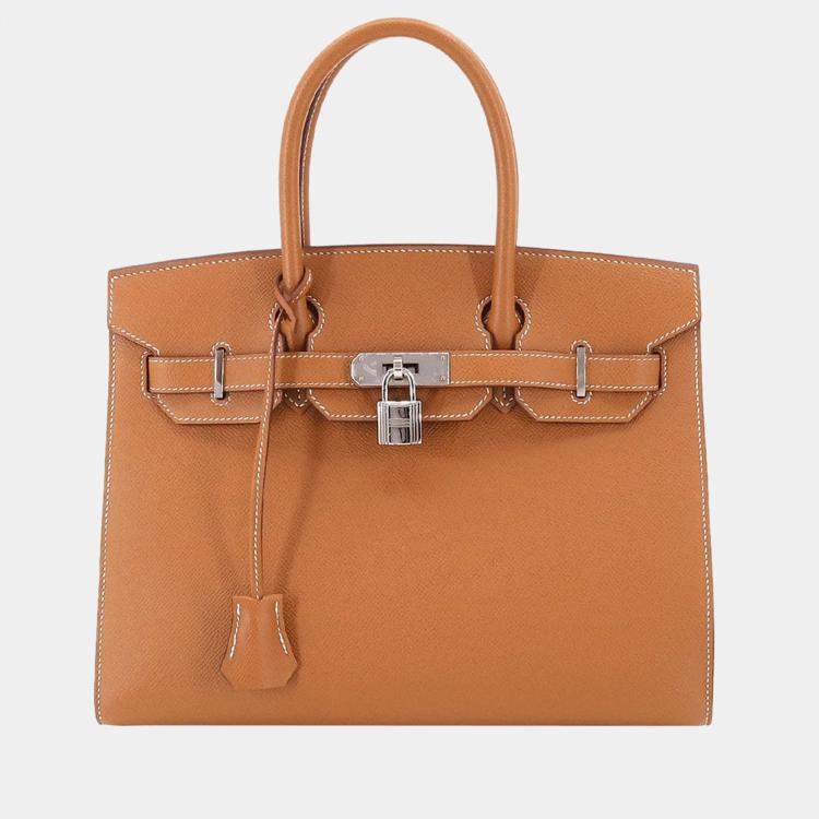 Hermes Birkin 30 serie hand bag Epson gold Y stamp outer sewing silver  metal fittings Sellier Hermes