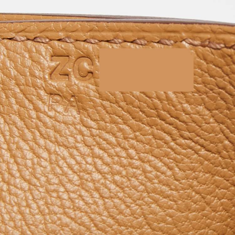 Pre Owned Hermès Sesame Togo Leather Kelly Depeches 36 Briefcase