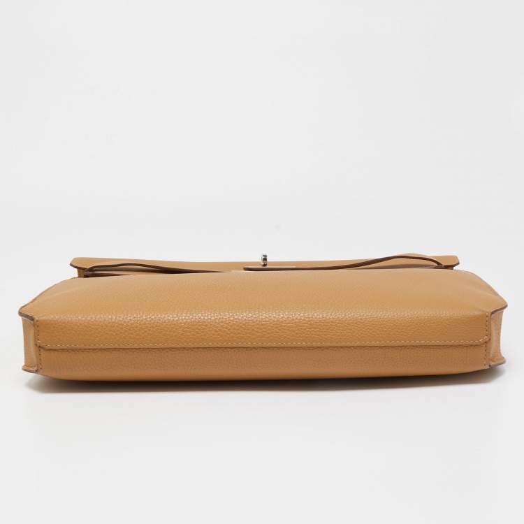 Pre Owned Hermès Sesame Togo Leather Kelly Depeches 36 Briefcase