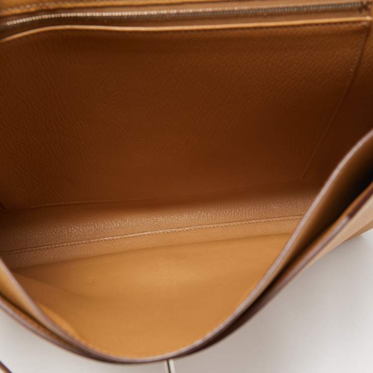 Pre Owned Hermès Sesame Togo Leather Kelly Depeches 36 Briefcase