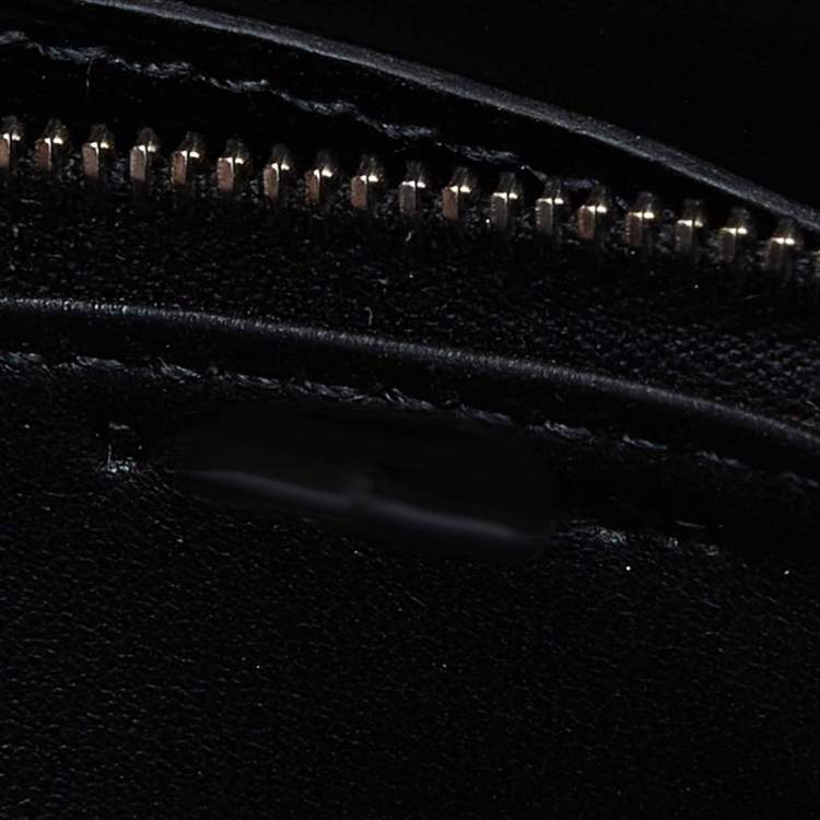 Pre Owned Hermes Black Chevre de Coromandel Leather Cinhetic To Go Wallet