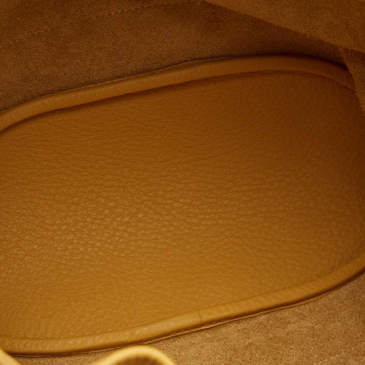 Pre Owned Hermes Natural Togo Leather Market Bag 
