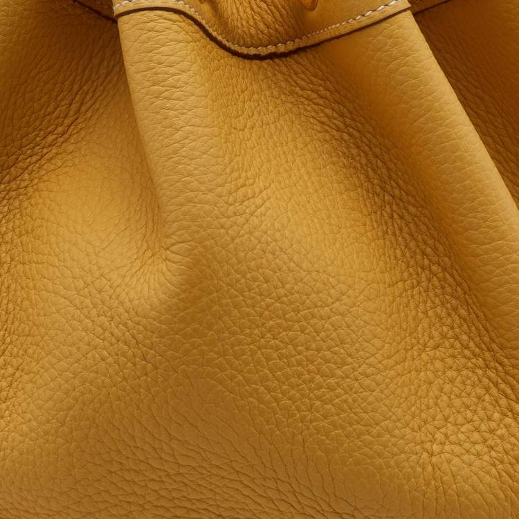 Pre Owned Hermes Natural Togo Leather Market Bag 
