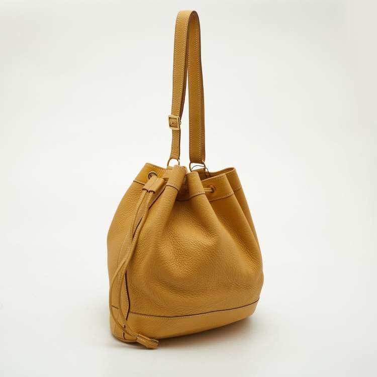 Pre Owned Hermes Natural Togo Leather Market Bag 