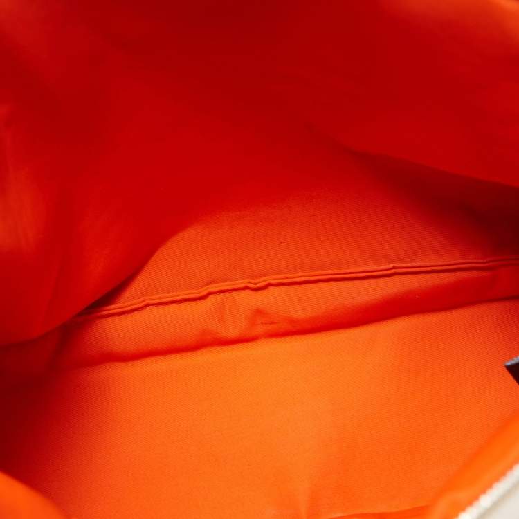 Pre Owned Hermes Natural Canvas Medium Bolide Case