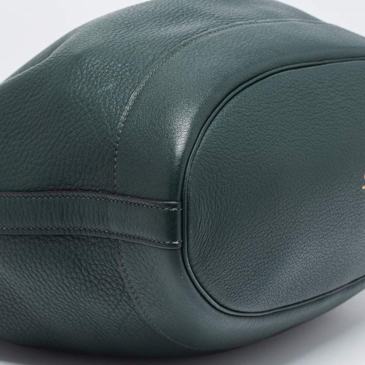 Pre Owned Hermes Vert Fonce Togo Leather Market Bag 