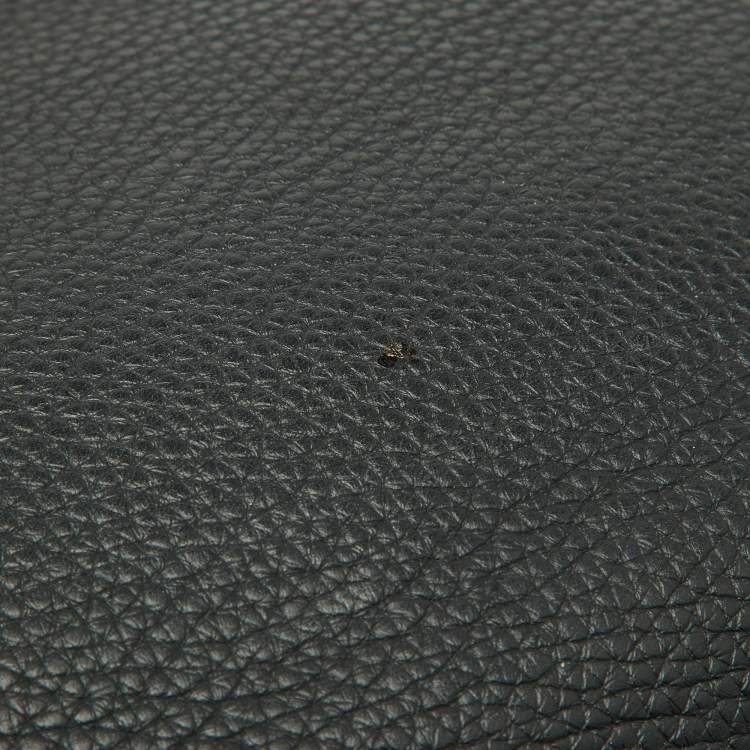 مملوكة مسبقًا Hermes Black Taurillon Clemence Leather Gold Finish Birkin 35 Bag