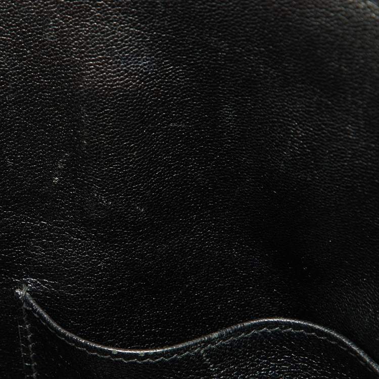 مملوكة مسبقًا Hermes Black Taurillon Clemence Leather Gold Finish Birkin 35 Bag