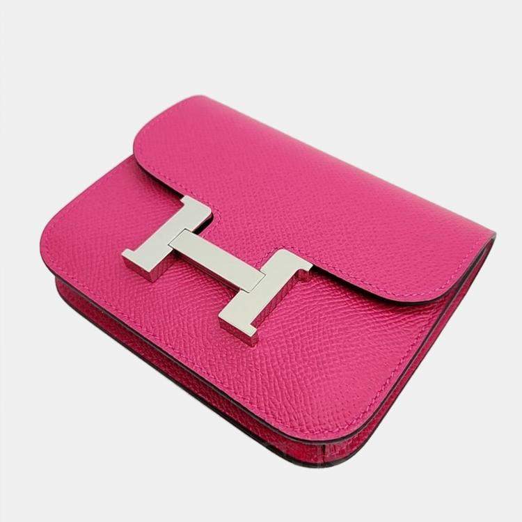 Hermes pink outlet wallet