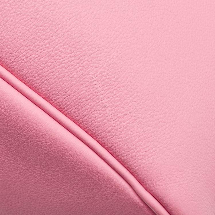 Pre Owned Hermes Rose Confetti Swift Leather Palladium Finish Lindy 30 Bag