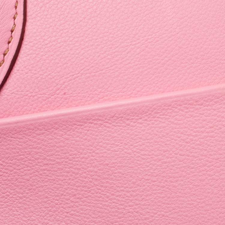 Pre Owned Hermes Rose Confetti Swift Leather Palladium Finish Lindy 30 Bag