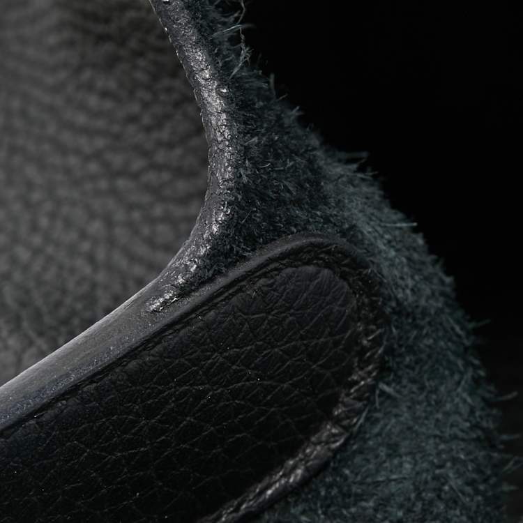 Pre Owned Hermes Black Taurillon Clemence Leather Picotin Lock 22 Bag