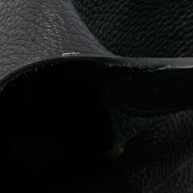 Pre Owned Hermes Black Taurillon Clemence Leather Picotin Lock 22 Bag