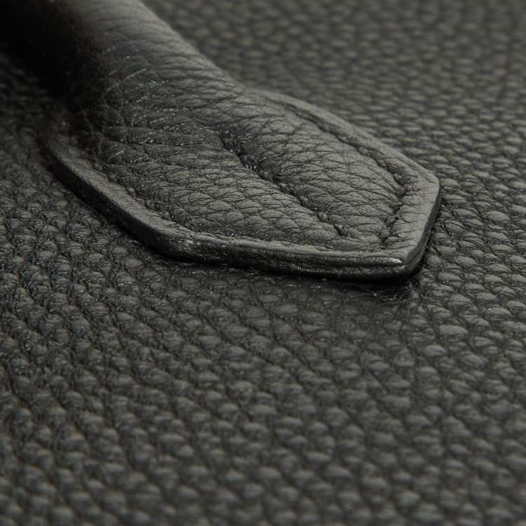 Pre Owned Hermes Black Togo Leather Palladium Finish Birkin 30 Bag