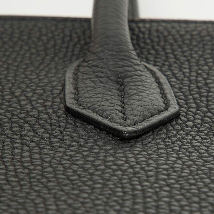 Pre Owned Hermes Black Togo Leather Palladium Finish Birkin 30 Bag