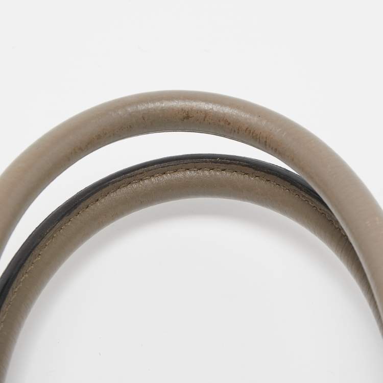 Pre Owned Hermes Gris Asphalt/Rose Extreme Togo Leather Palladium Finish Birkin 35 Bag 