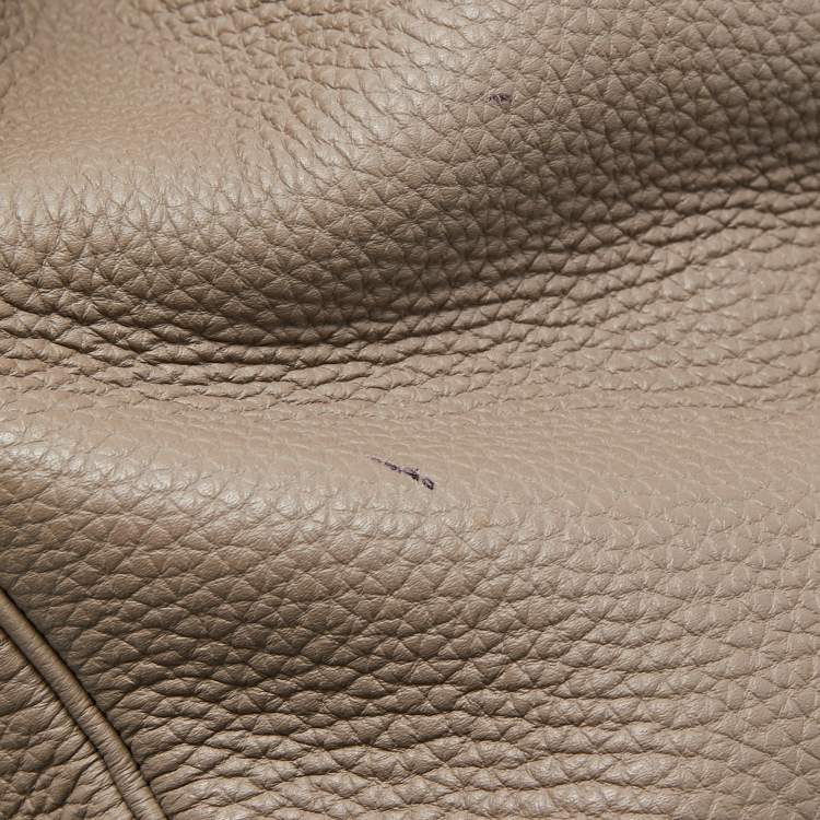 Pre Owned Hermes Gris Asphalt/Rose Extreme Togo Leather Palladium Finish Birkin 35 Bag 