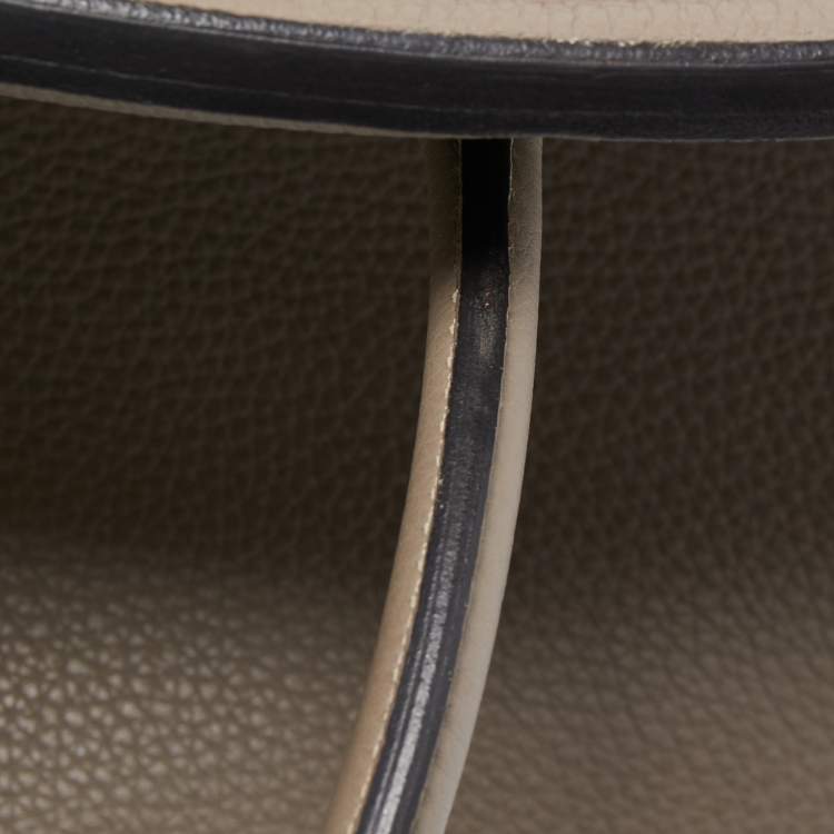 Pre Owned Hermes Gris Asphalt/Rose Extreme Togo Leather Palladium Finish Birkin 35 Bag 