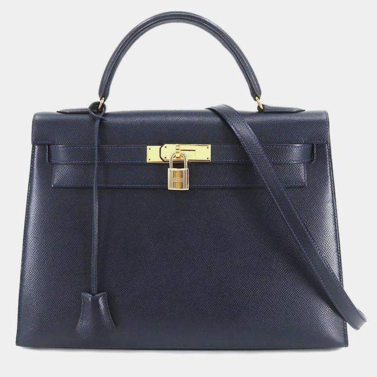 Hermes kelly blue discount indigo