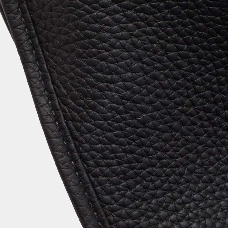 Pre Owned Hermes Noir Togo Leather Evelyne III PM Bag