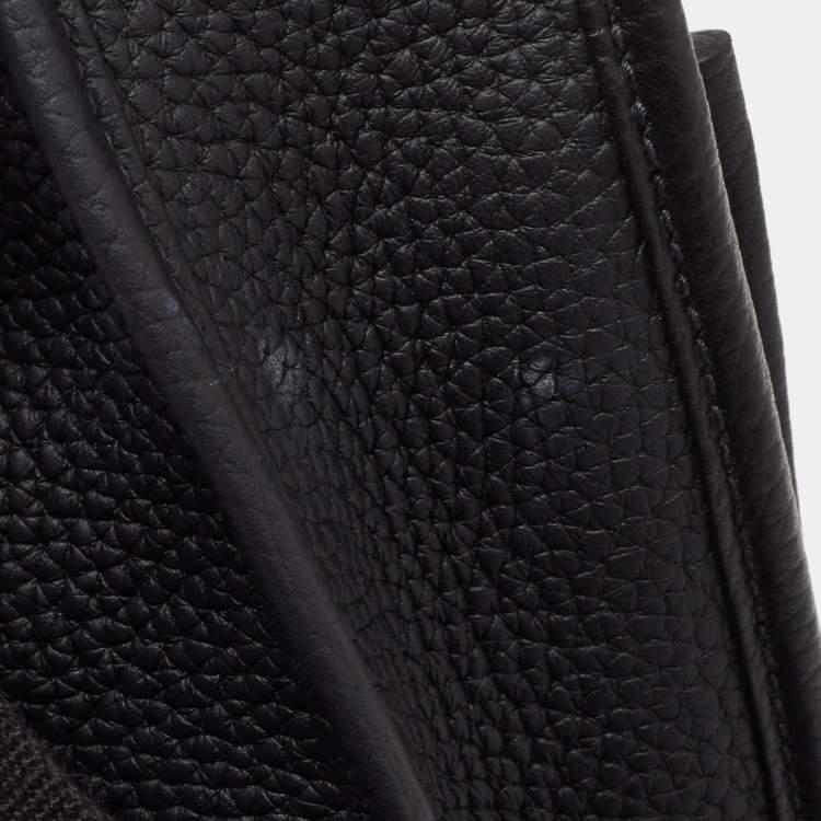 Pre Owned Hermes Noir Togo Leather Evelyne III PM Bag