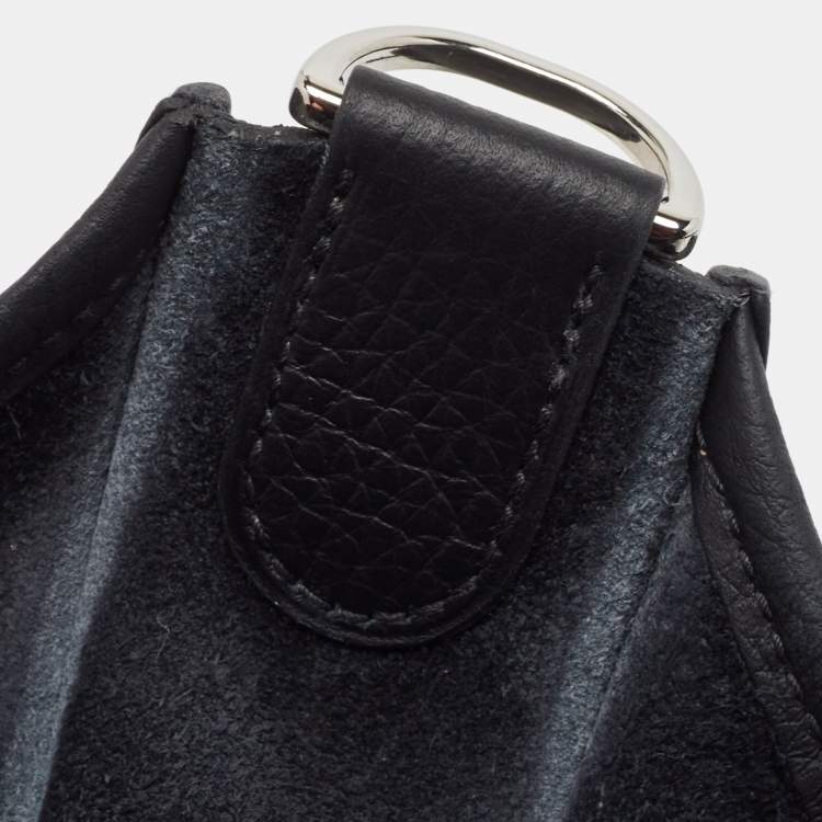 Pre Owned Hermes Noir Togo Leather Evelyne III PM Bag