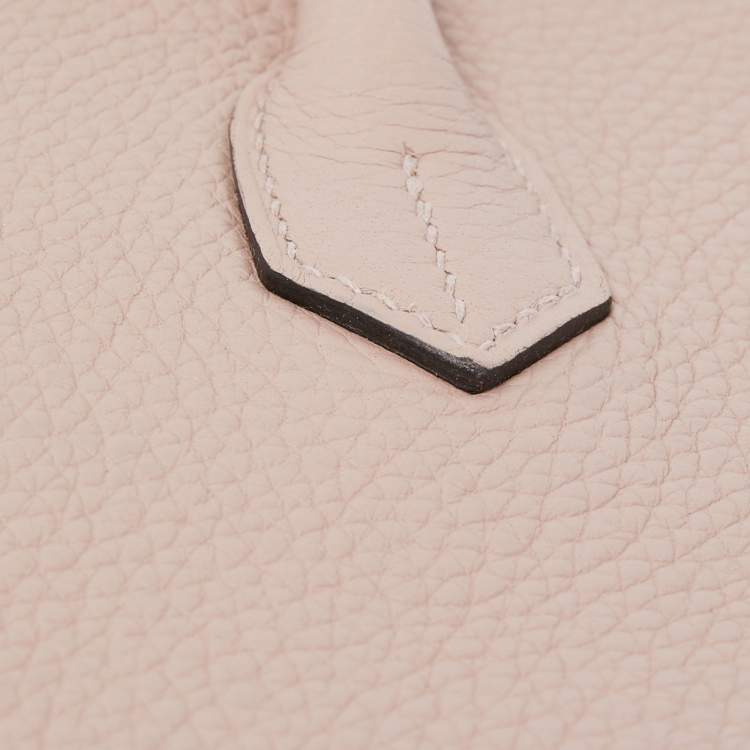 Pre Owned Hermes Glycine Taurillon Clemence Leather Gold Finish Birkin 30 Bag