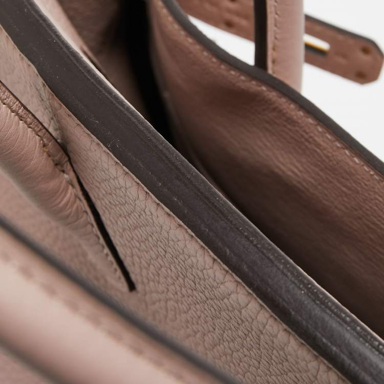 Pre Owned Hermes Glycine Taurillon Clemence Leather Gold Finish Birkin 30 Bag