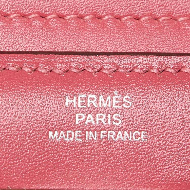 Pre Owned Hermès Rose D'ete Swift Leather Kelly Depliant Wallet
