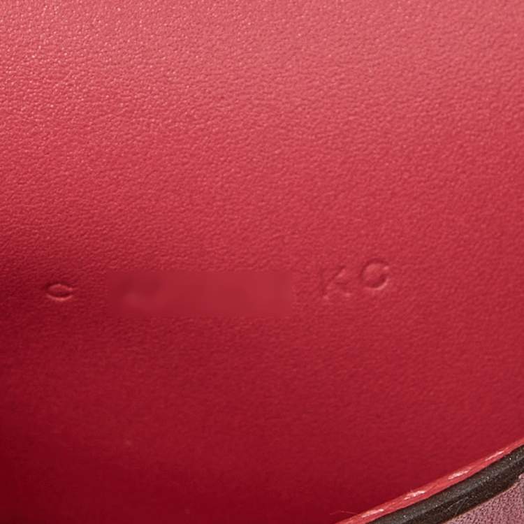 Pre Owned Hermès Rose D'ete Swift Leather Kelly Depliant Wallet