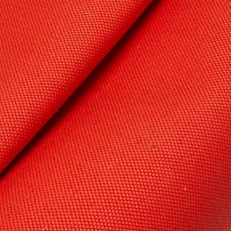 Pre Owned Hermes Orange/Fauve Canvas and Leather Herbag Zip 31 Bag
