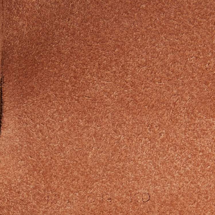 Pre Owned Hermes Orange/Fauve Canvas and Leather Herbag Zip 31 Bag
