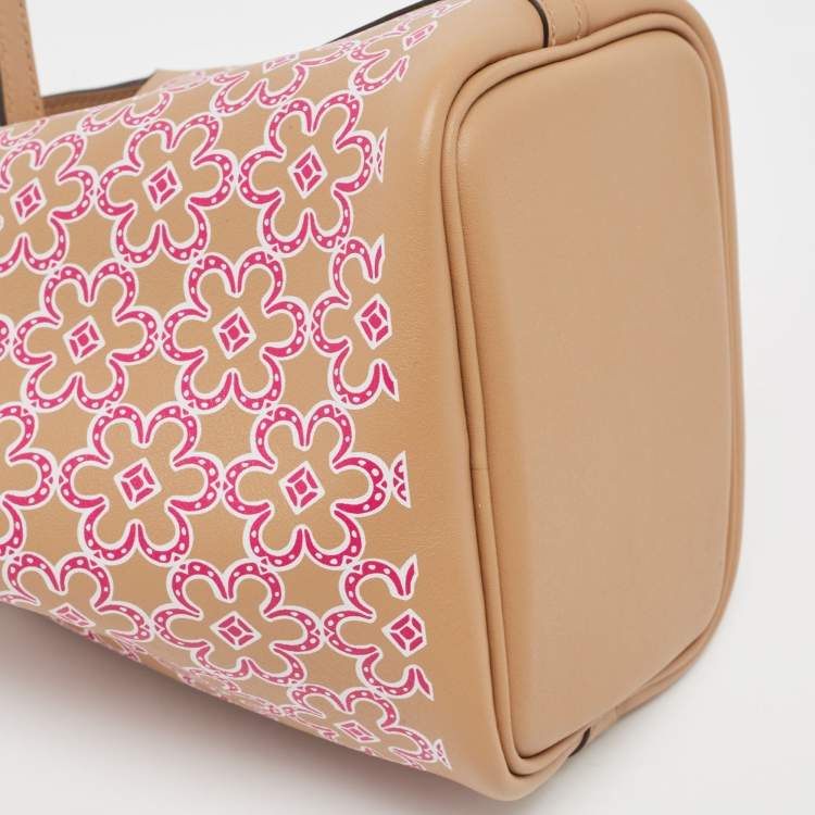 Pre Owned Hermes Chai/Rose Swift Leather Lucky Daisy Picotin Lock Micro Bag