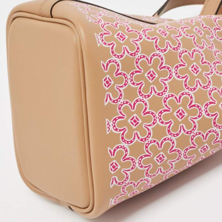 Pre Owned Hermes Chai/Rose Swift Leather Lucky Daisy Picotin Lock Micro Bag