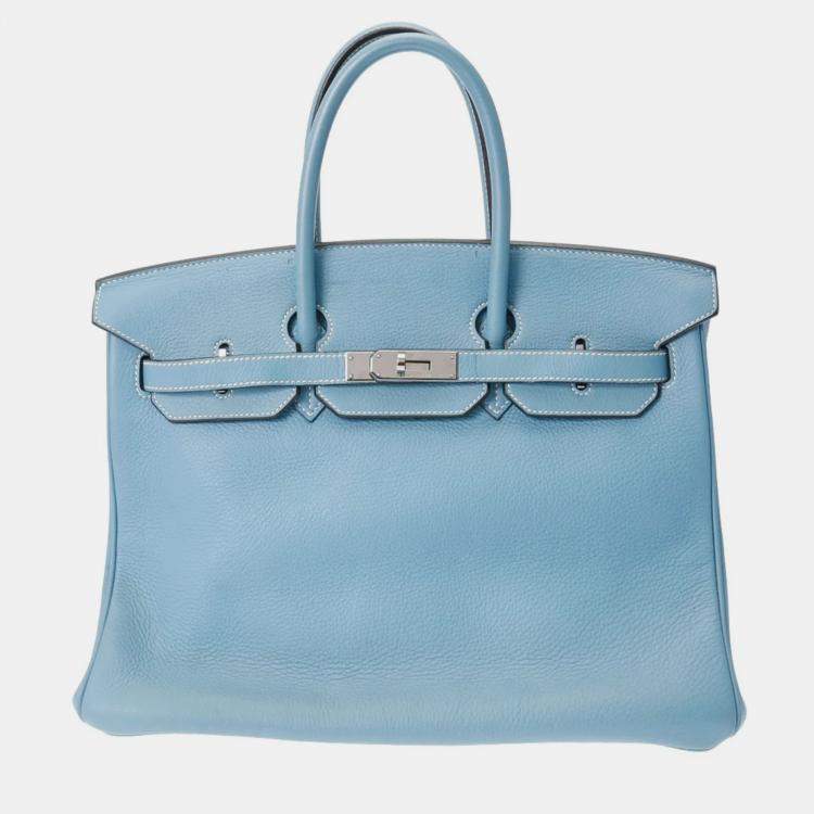 Hermes birkin 35 on sale blue