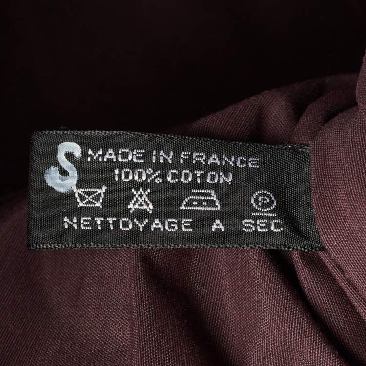 Pre Owned Hermes Bordeaux Canvas Fourre Tout Briefcase