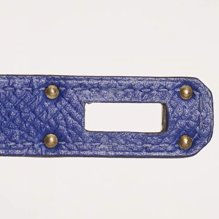 Pre Owned Hermès Bleu Electrique Epsom Leather Kelly Classic Wallet
