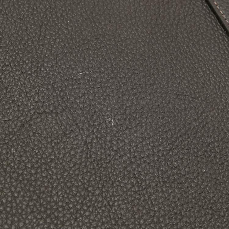 Pre Owned Hermes Macassar Togo Leather Gold Finish Birkin 35 Bag