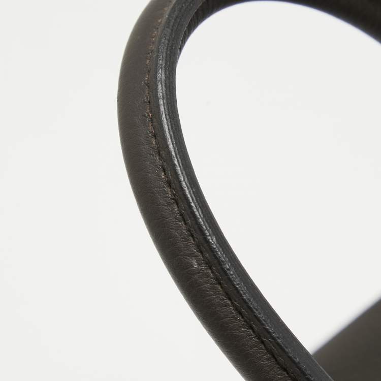 Pre Owned Hermes Macassar Togo Leather Gold Finish Birkin 35 Bag