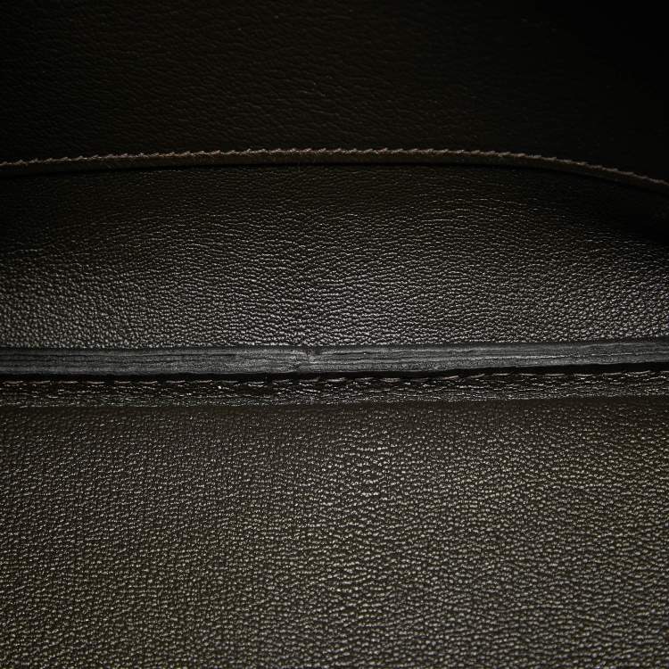 Pre Owned Hermes Macassar Togo Leather Gold Finish Birkin 35 Bag