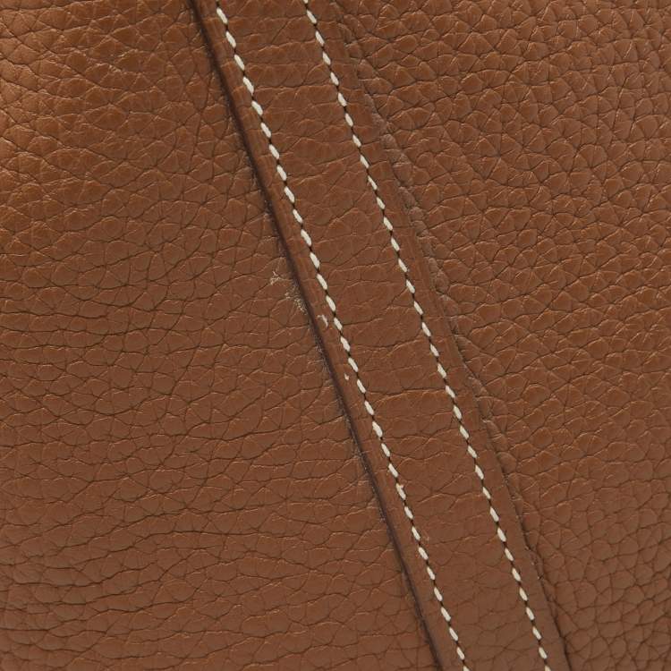 Pre Owned Hermes Gold Clemence Leather Picotin Lock 18 Bag
