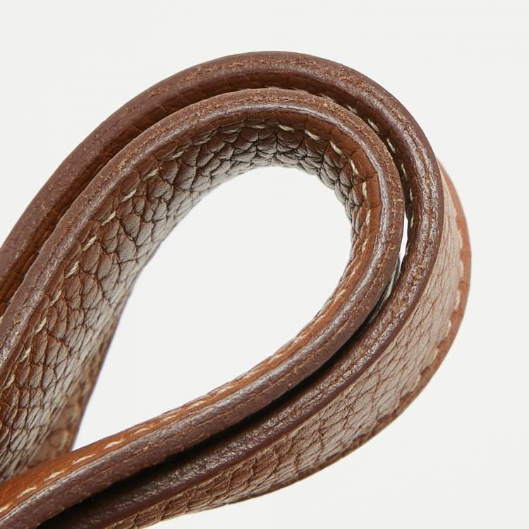 Pre Owned Hermes Gold Clemence Leather Picotin Lock 18 Bag