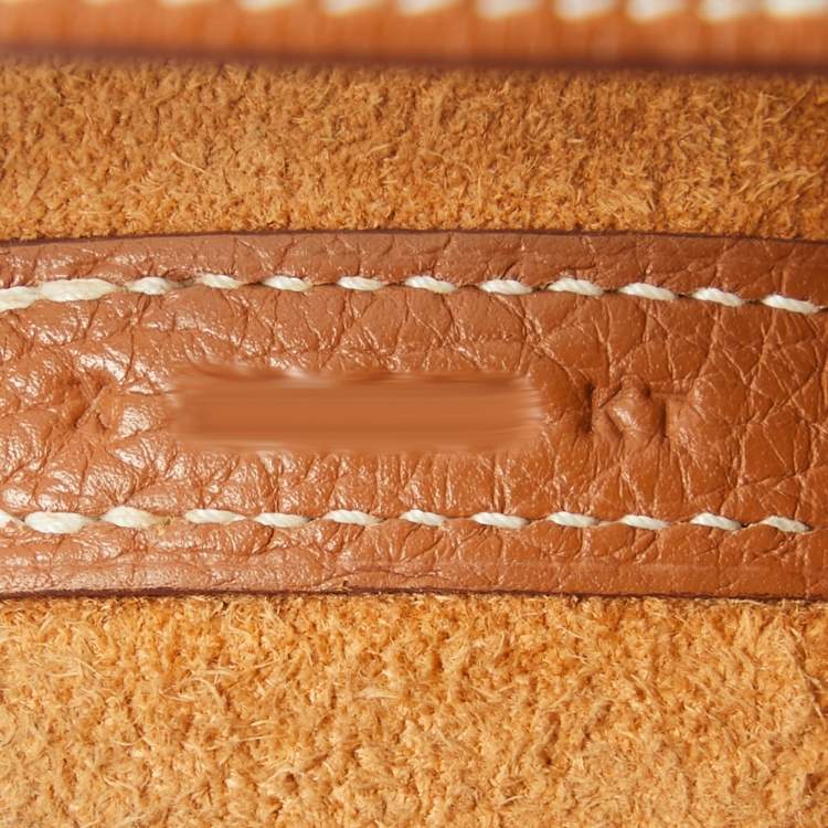 Pre Owned Hermes Gold Clemence Leather Picotin Lock 18 Bag