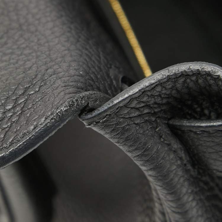 Pre Owned Hermes Noir Togo Leather Gold Finish Kelly Retourne 28 Bag
