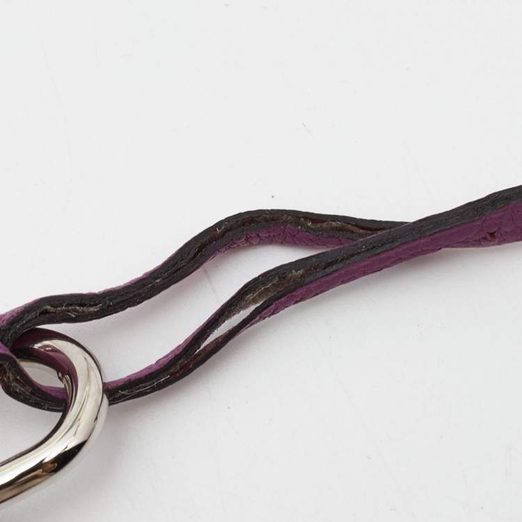 Pre Owned Hermes Cyclamen Chevre Leather Palladium Finish Birkin 30 Bag