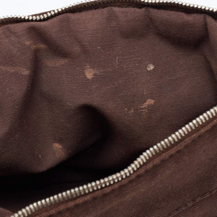 Pre Owned Hermes Brown Canvas Bolide Case