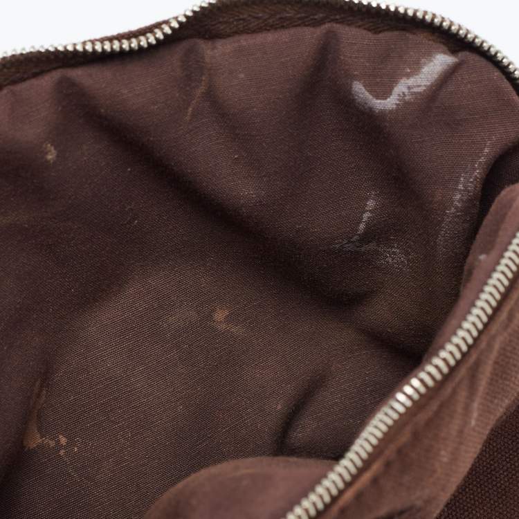 Pre Owned Hermes Brown Canvas Bolide Case