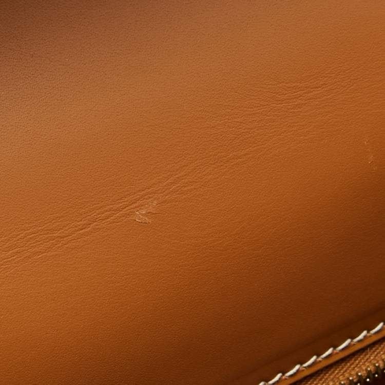 Pre Owned Hermes Naturel Vache Leather Gold Finish Kelly Sellier 35 Bag