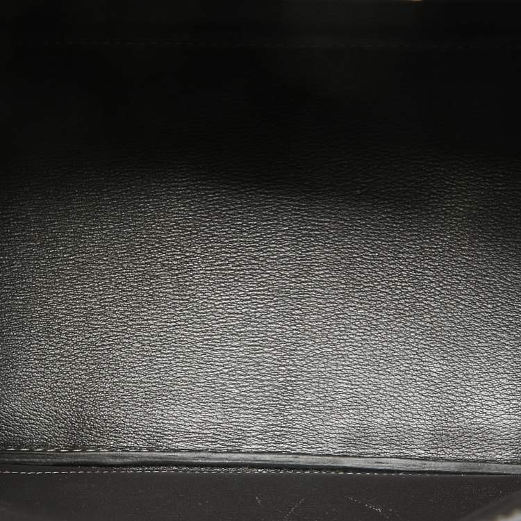 Pre Owned Hermes Graphite Crocodile Porosus Palladium Finish Birkin 35 Bag