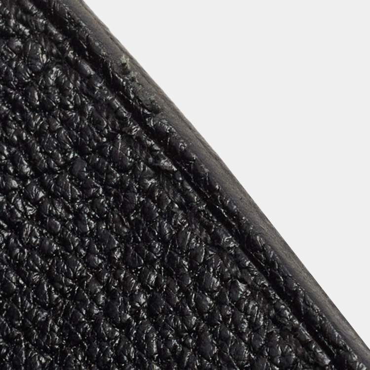 Pre Owned Hermes Noir Togo Leather Palladium Finish Birkin 35 Bag 